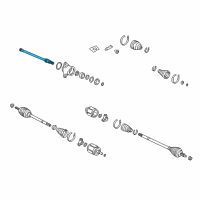 OEM Acura RL Shaft, Half Diagram - 44501-SP0-000