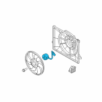 OEM 2011 Hyundai Sonata Motor-Radiator Cooling Fan Diagram - 25386-4R280