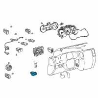 OEM Toyota 4Runner Window Switch Diagram - 84810-35050