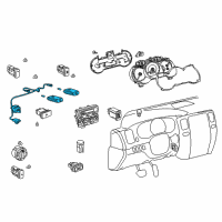 OEM Toyota 4Runner Lamp Assembly Diagram - 83950-35030