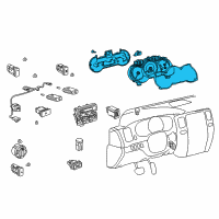 OEM Toyota 4Runner Cluster Assembly Diagram - 83800-35F00