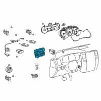 OEM Toyota 4Runner Dash Control Unit Diagram - 55900-35490