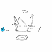 OEM 2000 GMC Sierra 2500 Mirror, Auxiliary Outside Rear View Diagram - 88944071