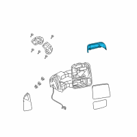OEM 2014 Ford F-150 Mirror Cover Diagram - 7C3Z-17D742-A