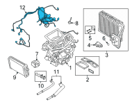 OEM BMW 840i xDrive Gran Coupe Cable Set, Heater/Air Conditioner Diagram - 64-11-9-361-700