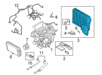 OEM 2022 BMW 840i xDrive Gran Coupe EVAPORATOR Diagram - 64-11-9-378-108