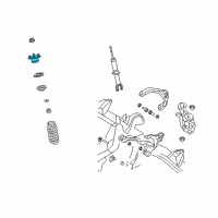 OEM Dodge Ram 1500 Mount-Shock Upper Diagram - 55398091AB