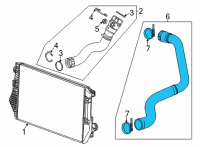 OEM GMC Sierra 3500 HD HOSE ASM-CHRG AIR CLR INL AIR Diagram - 84870726