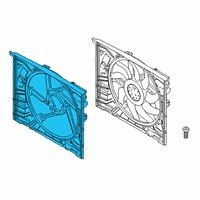 OEM 2021 Toyota GR Supra Fan Shroud Diagram - 16711-WAA03