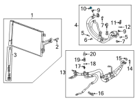 OEM 2019 Chevrolet Malibu Liquid Line Cap Diagram - 22883362