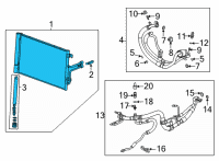 OEM 2021 Cadillac CT4 Condenser Diagram - 84732703