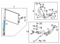 OEM Cadillac Drier Desiccant Bag Diagram - 84262657