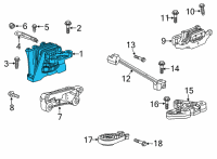 OEM 2021 Chevrolet Trailblazer Side Mount Diagram - 60003412