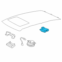 OEM 1999 Toyota Land Cruiser Sunroof Switch Diagram - 84862-60021-B0