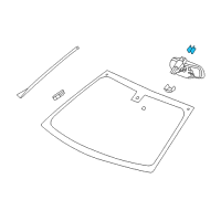 OEM 2005 Cadillac STS Cover, Inside Rear View Mirror Wiring Harness Upper Diagram - 15887556