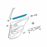 OEM 2021 Toyota Corolla Belt Weatherstrip Diagram - 68173-02380