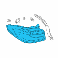 OEM 2018 BMW 530i xDrive Rear Light In The Side Panel, Left Diagram - 63-21-7-376-469