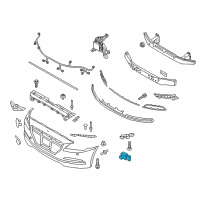 OEM 2016 Hyundai Genesis Ultrasonic Sensor Assembly-Bws Diagram - 95720-B1001-P6Y