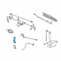 OEM 2000 Honda Odyssey Motor, Rear Washer Diagram - 76806-SV5-A02