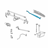 OEM 1999 Honda Odyssey Arm, Windshield Wiper (Driver Side) Diagram - 76600-S0X-A01