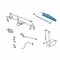 OEM 2010 Honda Pilot Blade, Windshield Wiper (525MM) Diagram - 76630-SZA-A01