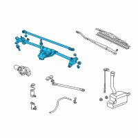 OEM 2004 Honda Odyssey Link, FR. Wiper Diagram - 76530-S0X-A02