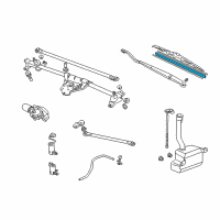OEM 2001 Honda Accord Rubber, Blade (600MM) Diagram - 76622-S84-A01