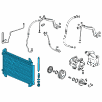 OEM Acura MDX Condenser Assembly Diagram - 80100-TZ5-A03