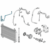 OEM 2018 Acura MDX Pipe, Receiver Diagram - 80341-TZ5-A11