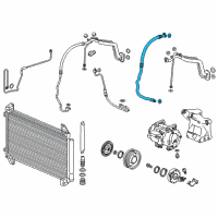 OEM 2018 Acura MDX Hose, Suction Diagram - 80311-TZ5-A11