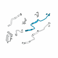 OEM BMW Oil Cooling Pipe Inlet Diagram - 17-22-7-605-011