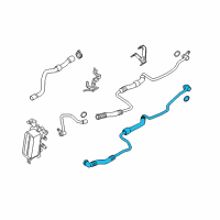 OEM 2010 BMW 550i GT xDrive Oil Cooling Pipe Outlet Diagram - 17-22-7-592-402