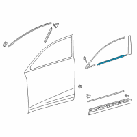 OEM 2017 Lexus NX200t Moulding Assy, Front Door Belt Diagram - 75710-78010