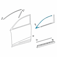 OEM 2019 Lexus NX300 MOULDING Sub-Assembly, Front Diagram - 75071-78010