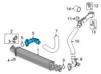 OEM Honda Civic PIPE Diagram - 17282-64A-A00