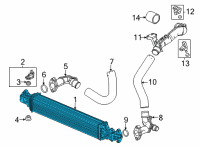 OEM Honda Civic INTERCOOLER Diagram - 19710-64A-A01