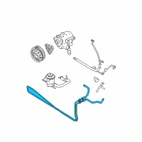 OEM 2008 Ford Mustang Power Steering Cooler Diagram - 7R3Z-3D746-B