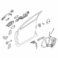 OEM 2020 Infiniti QX80 Rod Key Lock LH Diagram - 80515-1LA0A