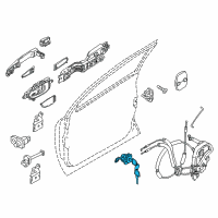 OEM 2020 Infiniti QX80 Cylinder Set-Door Lock, LH Diagram - H0601-1BA0A