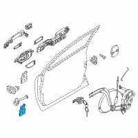 OEM 2019 Infiniti QX80 Hinge Assy-Front Door Diagram - 80400-JK00A