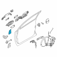 OEM Infiniti G35 Hinge Assy-Front Door Diagram - 80401-JK00A