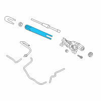 OEM 2016 Hyundai Veloster Rear Wiper Arm Diagram - 98811-2V000