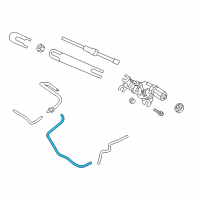 OEM 2012 Hyundai Veloster Hose Assembly-Rear Washer Diagram - 98980-2V100