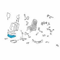 OEM 2009 Toyota Sequoia Seat Cushion Pad Diagram - 71512-0C120