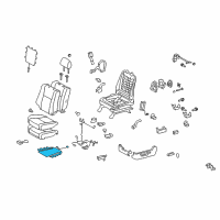 OEM Toyota Sequoia Seat Cushion Heater Diagram - 87510-0C030