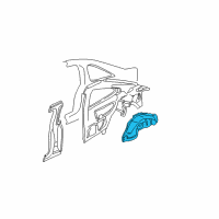 OEM 2001 Honda Civic Wheelhouse, L. RR. Diagram - 64730-S5P-A00ZZ