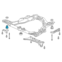 OEM Honda Odyssey Rubber, FR. Sub-Frame Mountinginsulator (Lower) (FR) Diagram - 50260-TZ5-A01