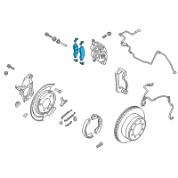 OEM 2018 Ford F-350 Super Duty Rear Pads Diagram - DC3Z-2200-D