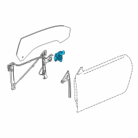 OEM Chevrolet Camaro Window Motor Diagram - 22877929