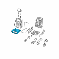 OEM 2004 Dodge Durango Seat Cushion Foam Diagram - 5134743AA